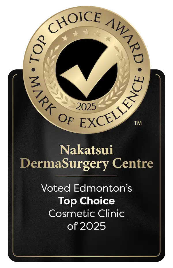 edmonton top choice cosmetic clinic award dermatology