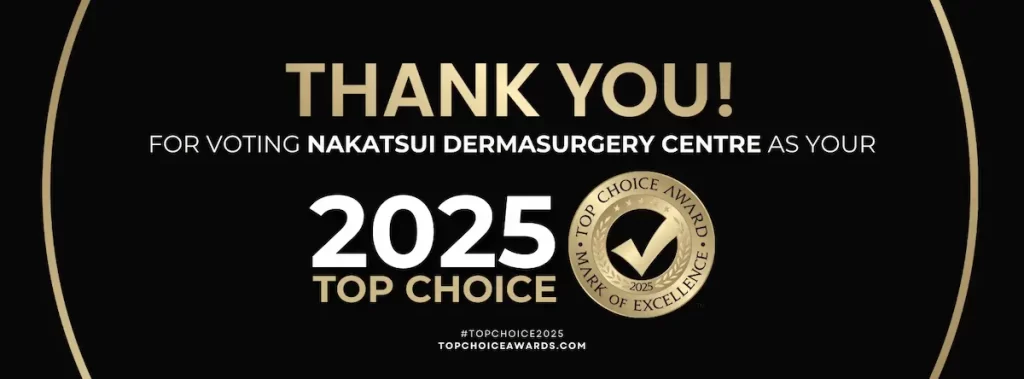voted top choice award for best cosmetic clinic in 2025