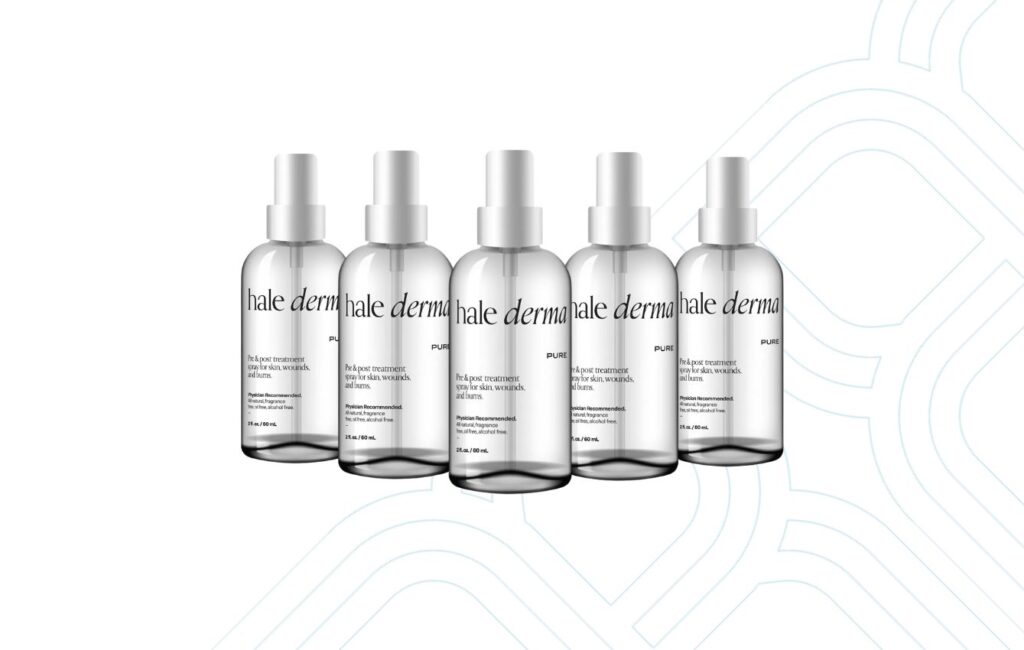 set of hale derma hypochlorous acid bottles edmonton