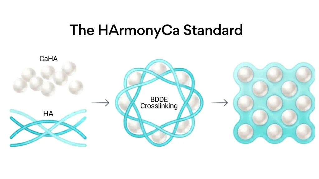 graphic of homogeneous nature of Harmonyca components: HA and CaHA
